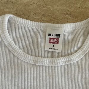 Re/done Hanes Basic White T